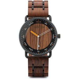 Mens Wooden Watch Analog Quartz Lightweight Wood Wrist Watch Handmade Wristwatch